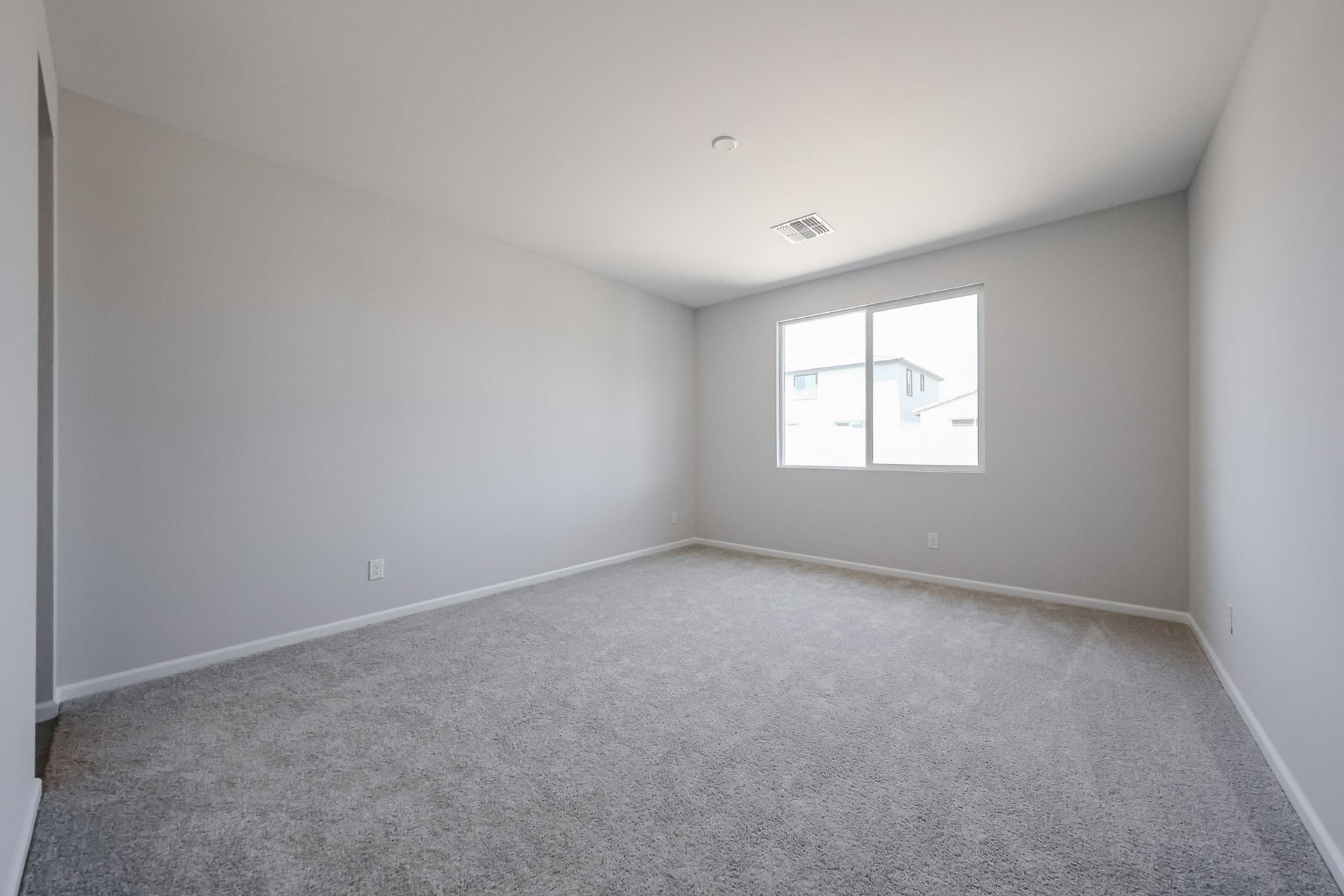 A room with a window.