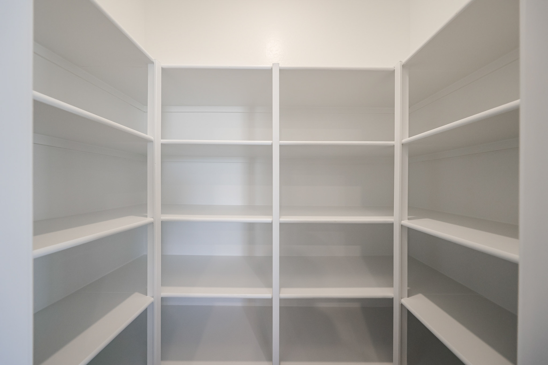 A white shelving unit.