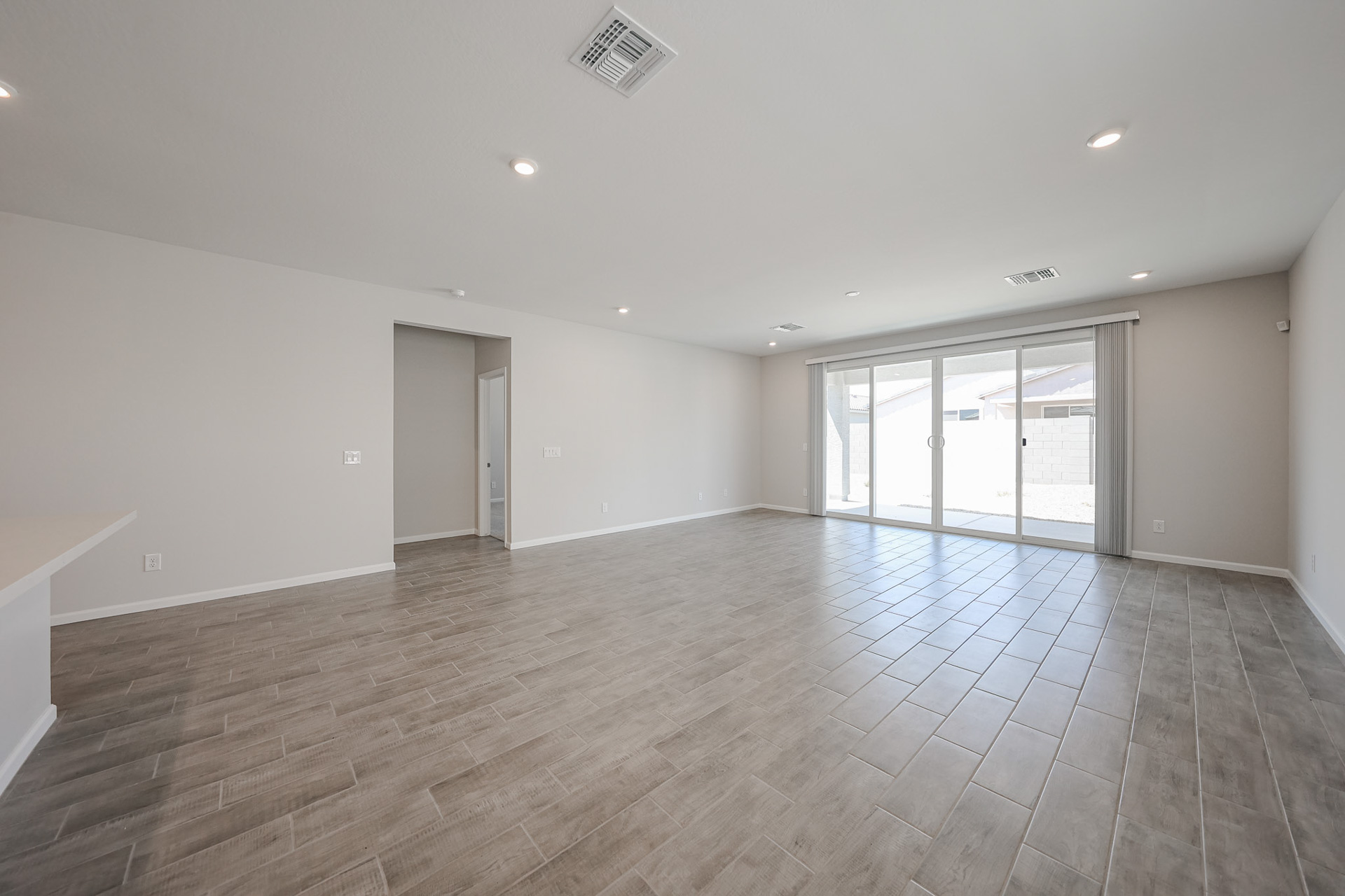 A large empty room.