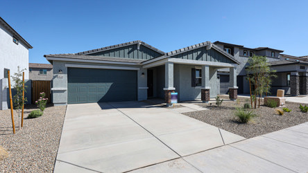 A building with a driveway.