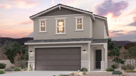 A house with a garage.