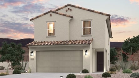 A house with a garage.