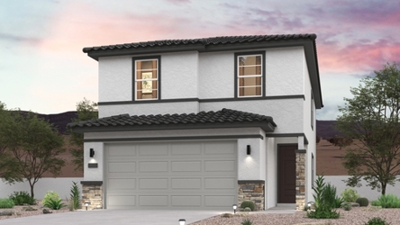 A house with a garage.