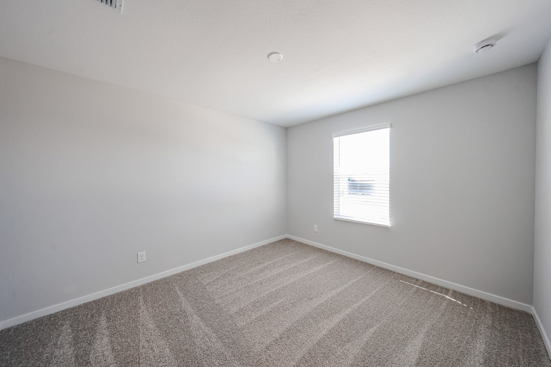 A room with a window.