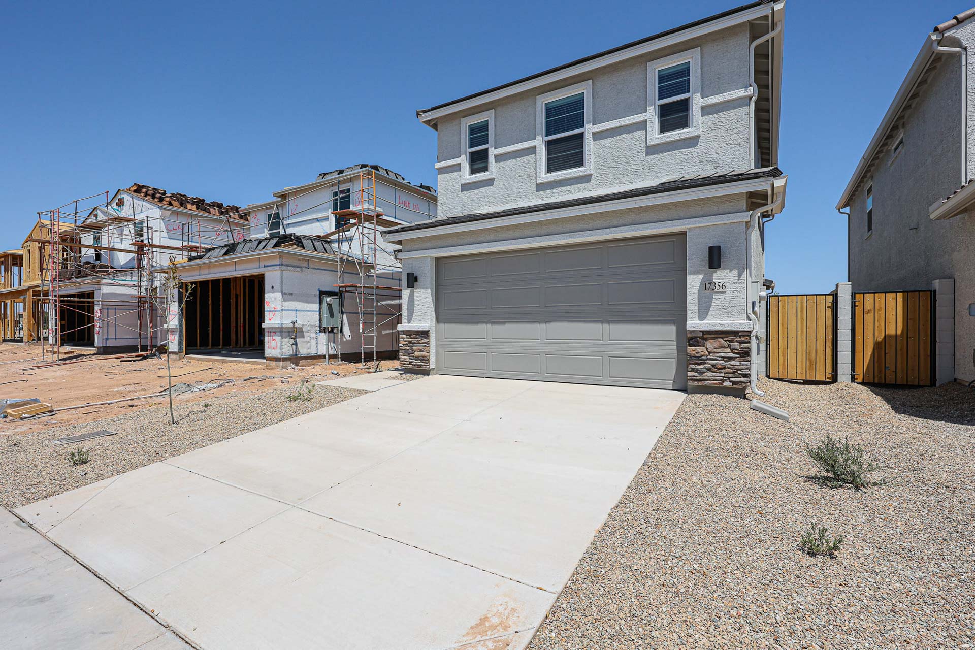 A row of houses.