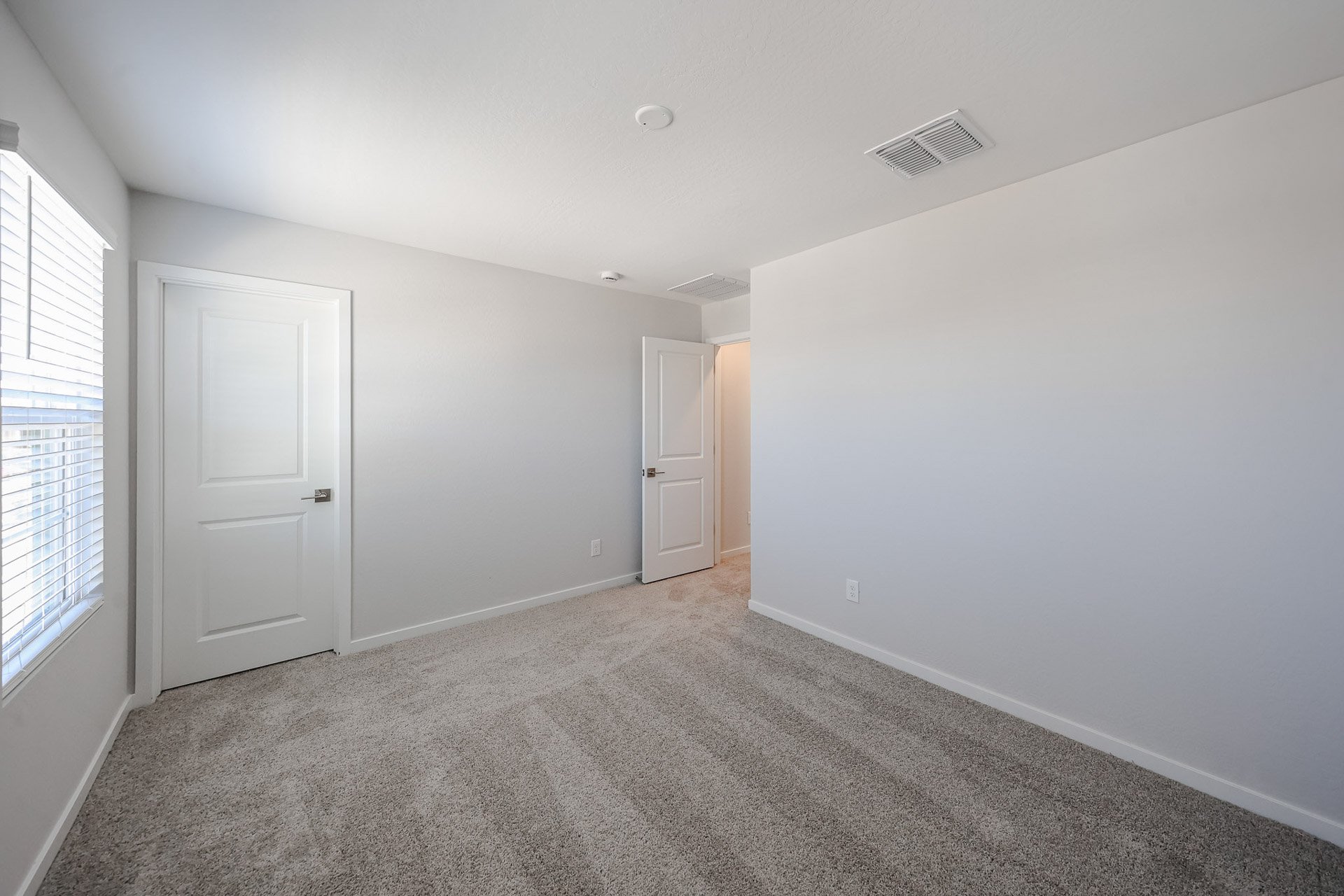 A room with white walls.