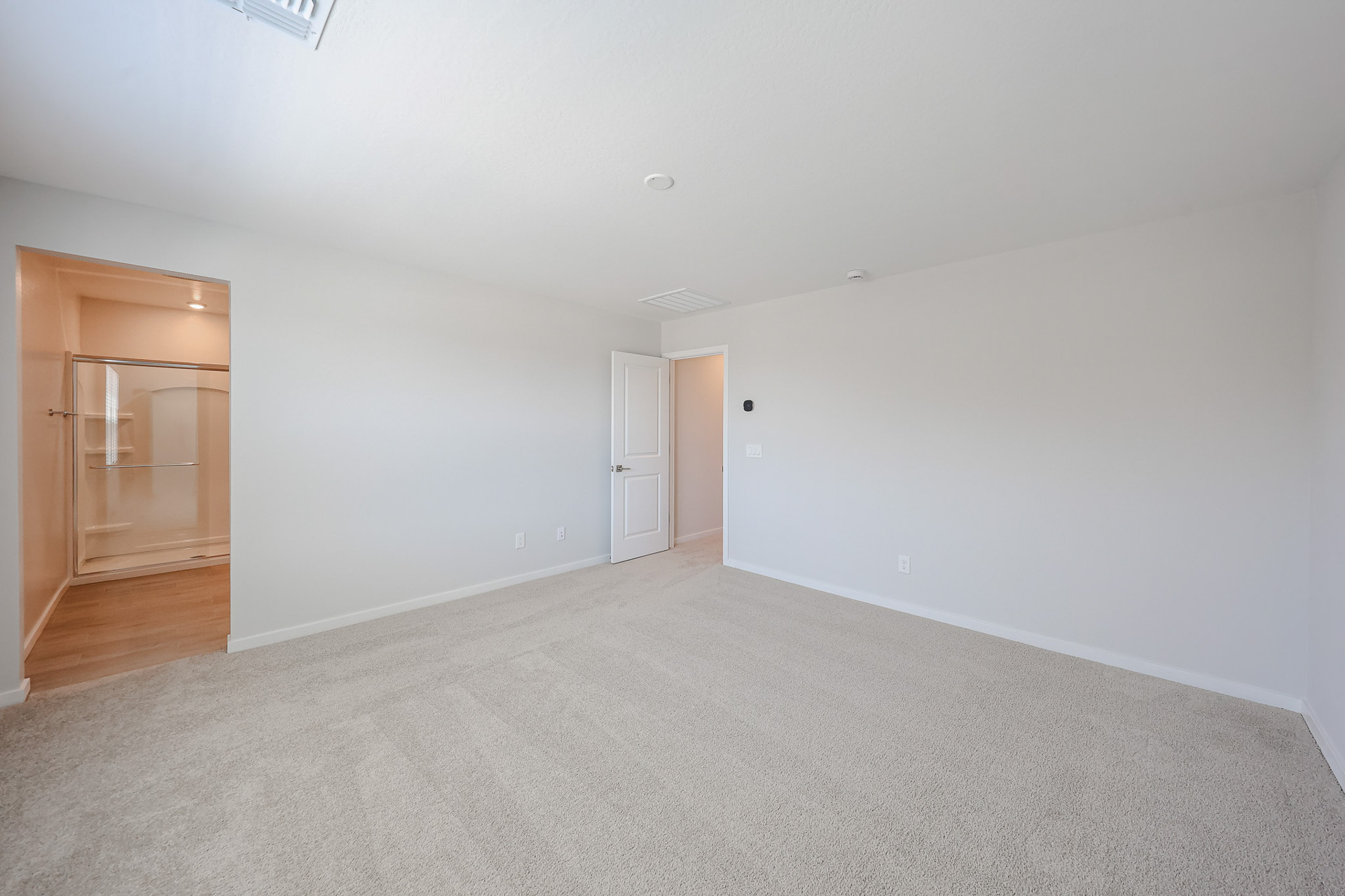 A room with white walls.