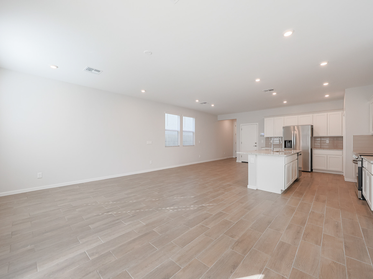 A large empty kitchen.