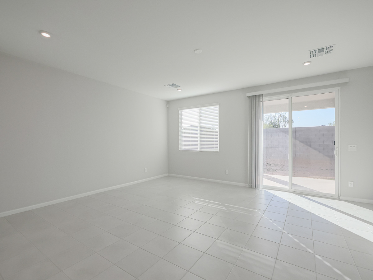 A room with white tile.