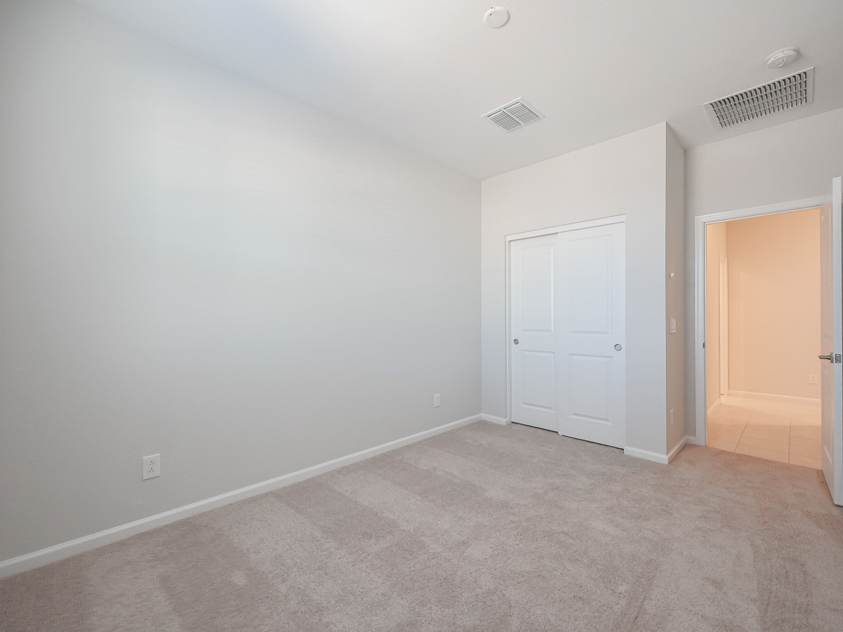 A room with white doors.