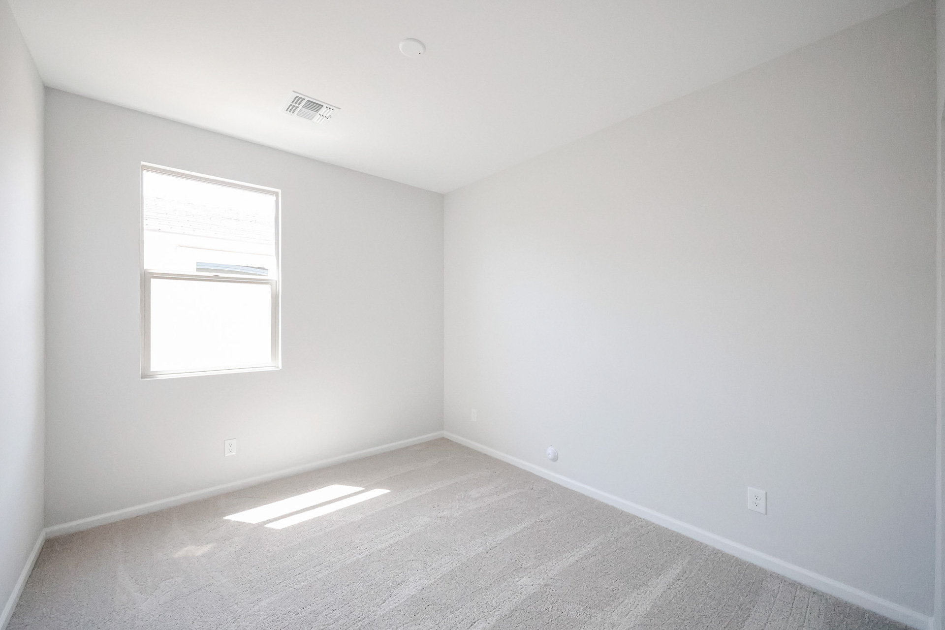 A room with a window.