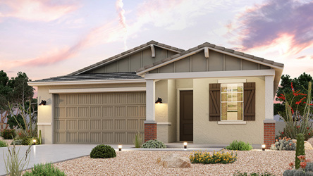 A house with a driveway.