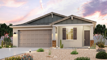 A house with a driveway.