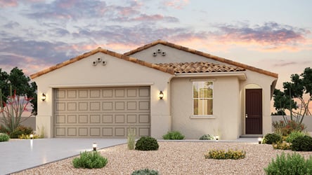 A house with a garage.