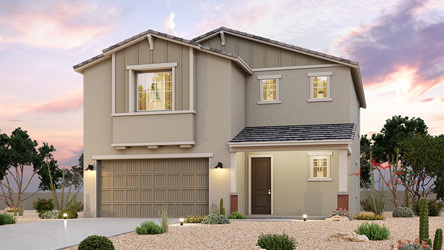 A house with a garage.