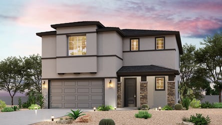 A house with a garage.