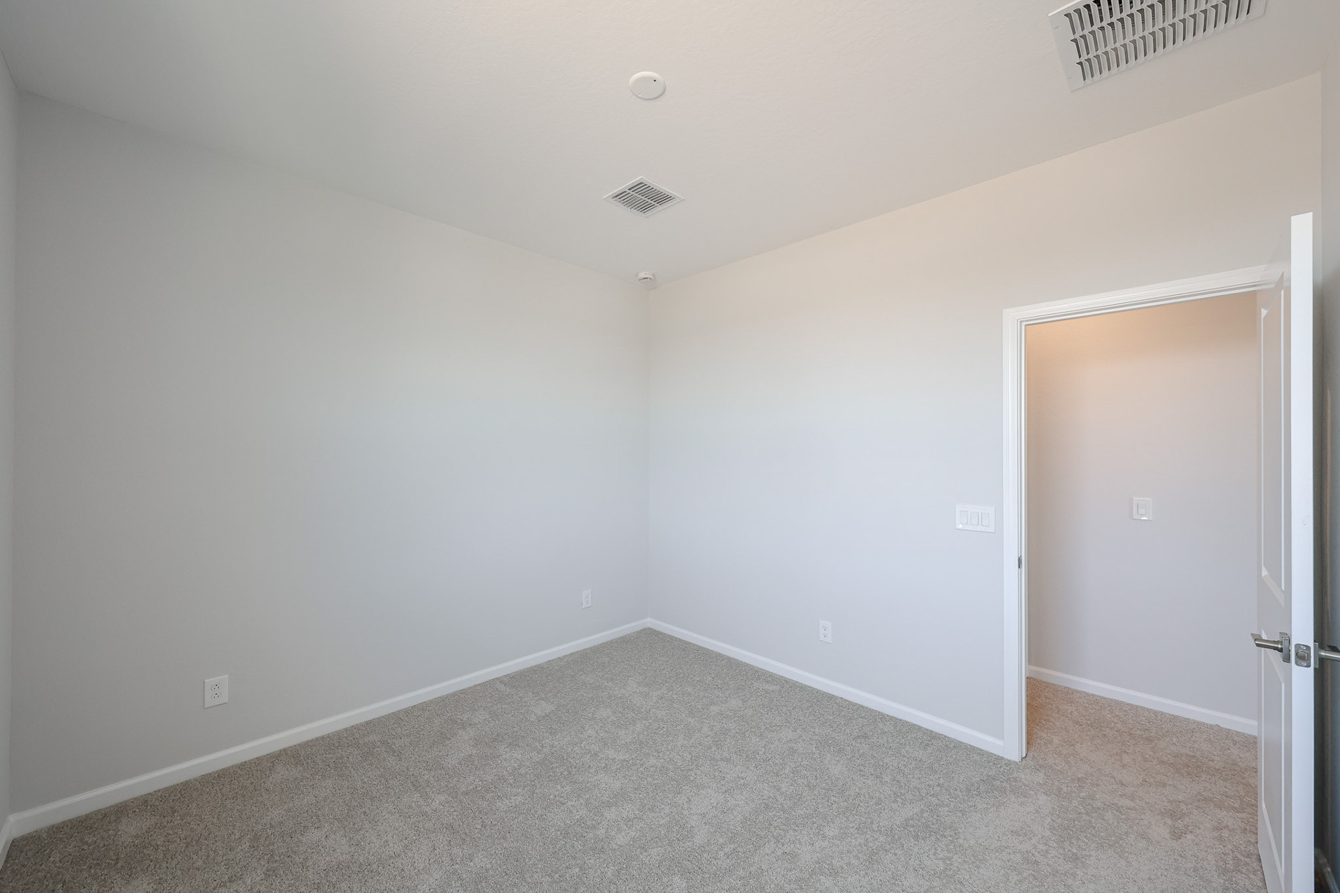 A room with white walls.