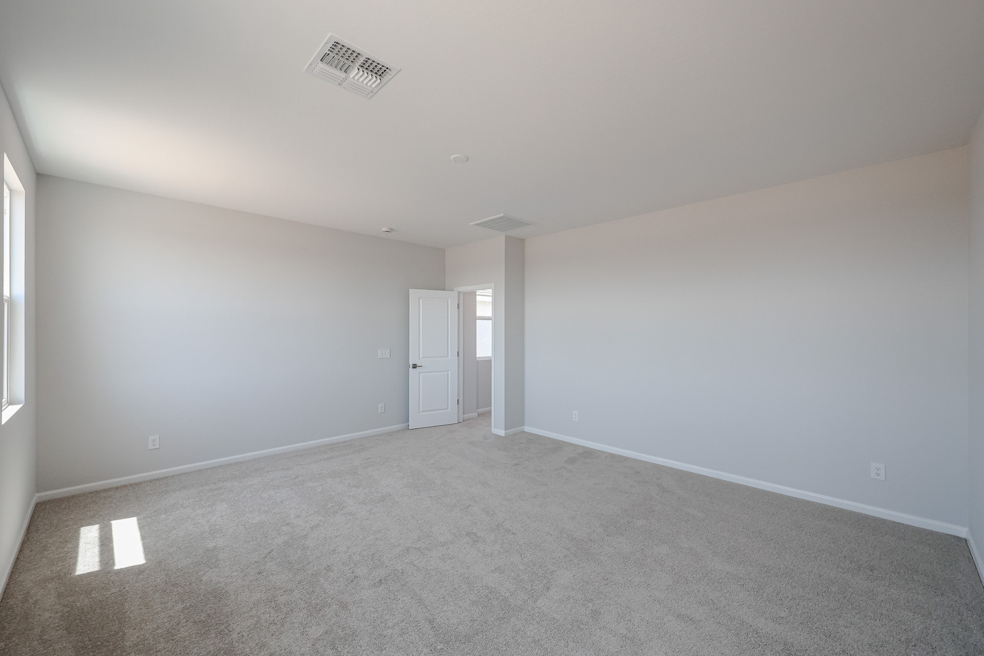 A room with white walls.