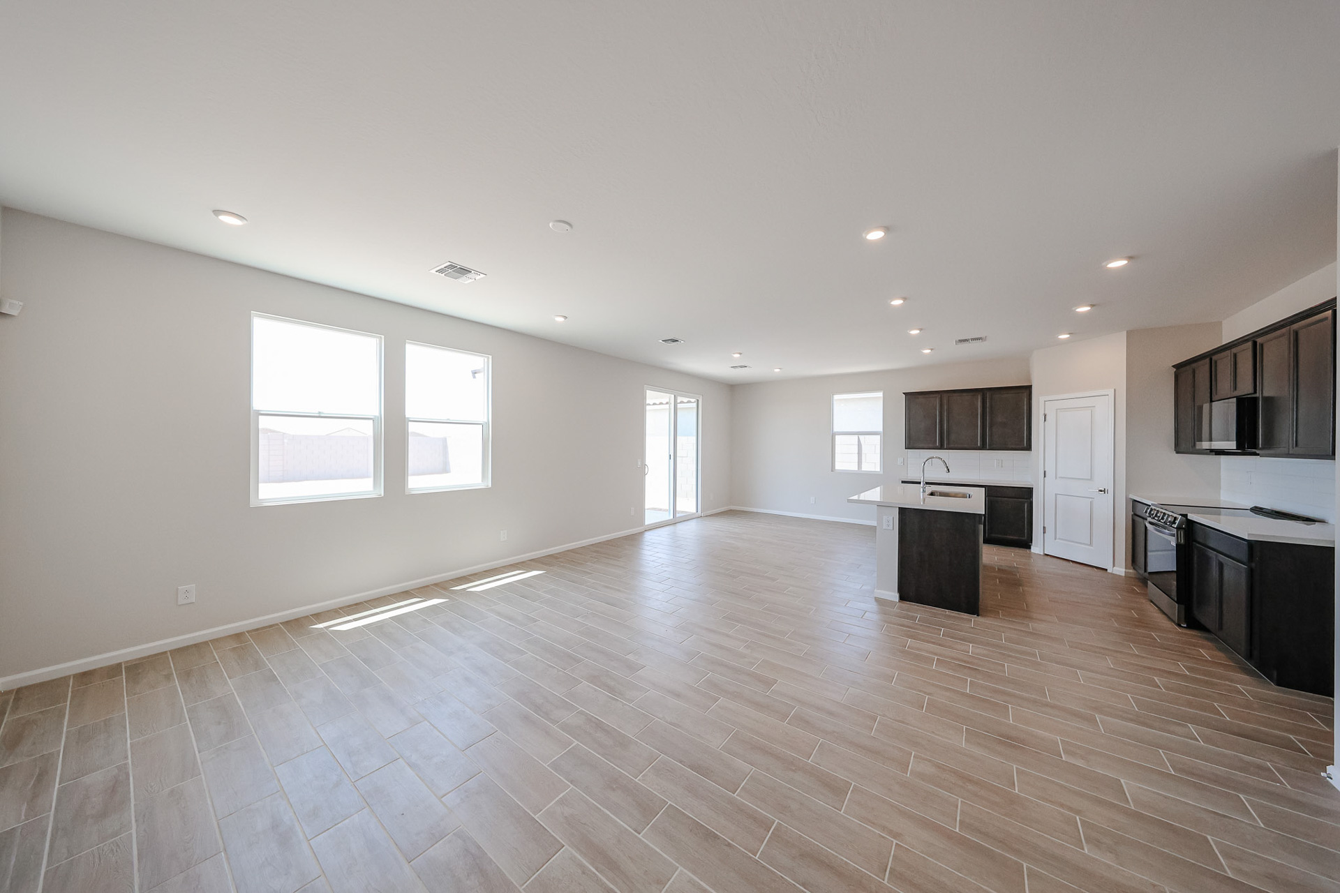 A large empty kitchen.