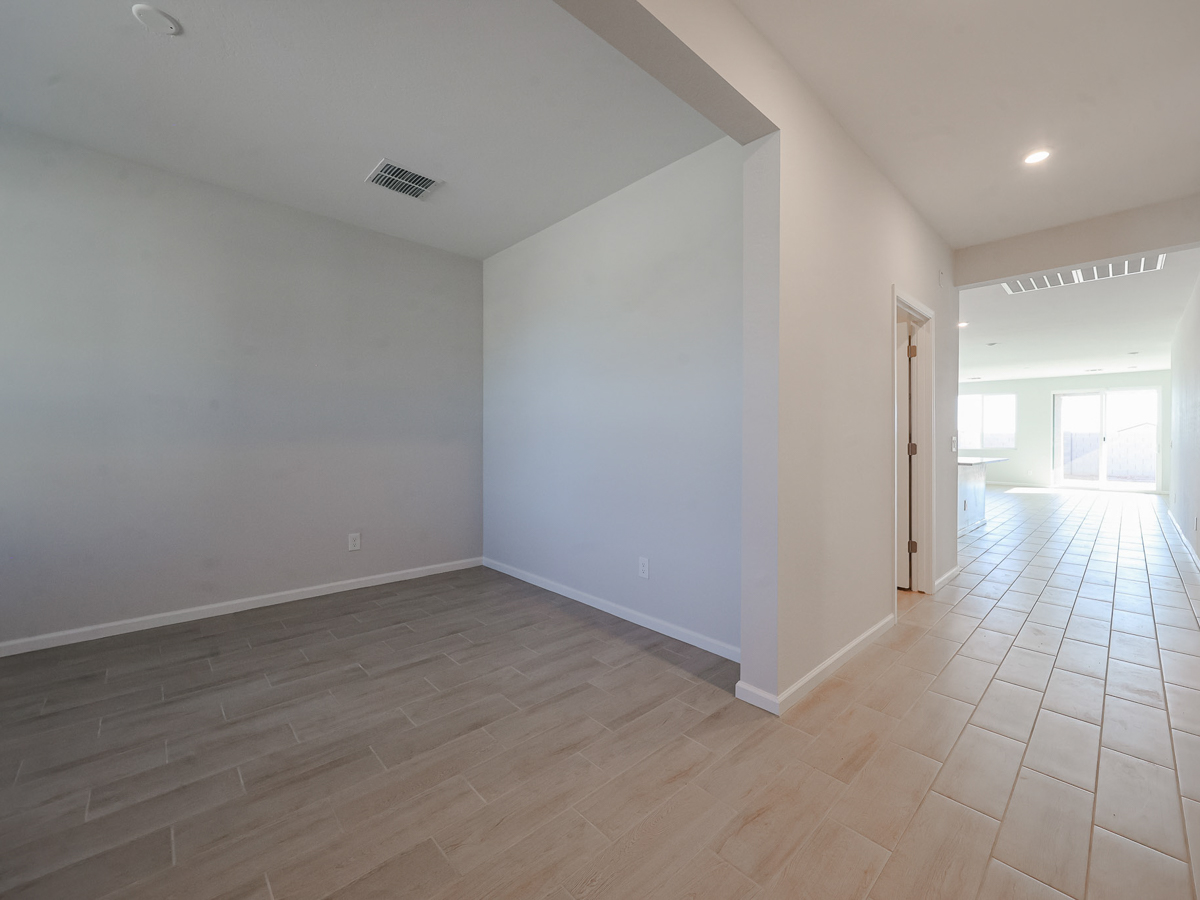 A room with white walls.