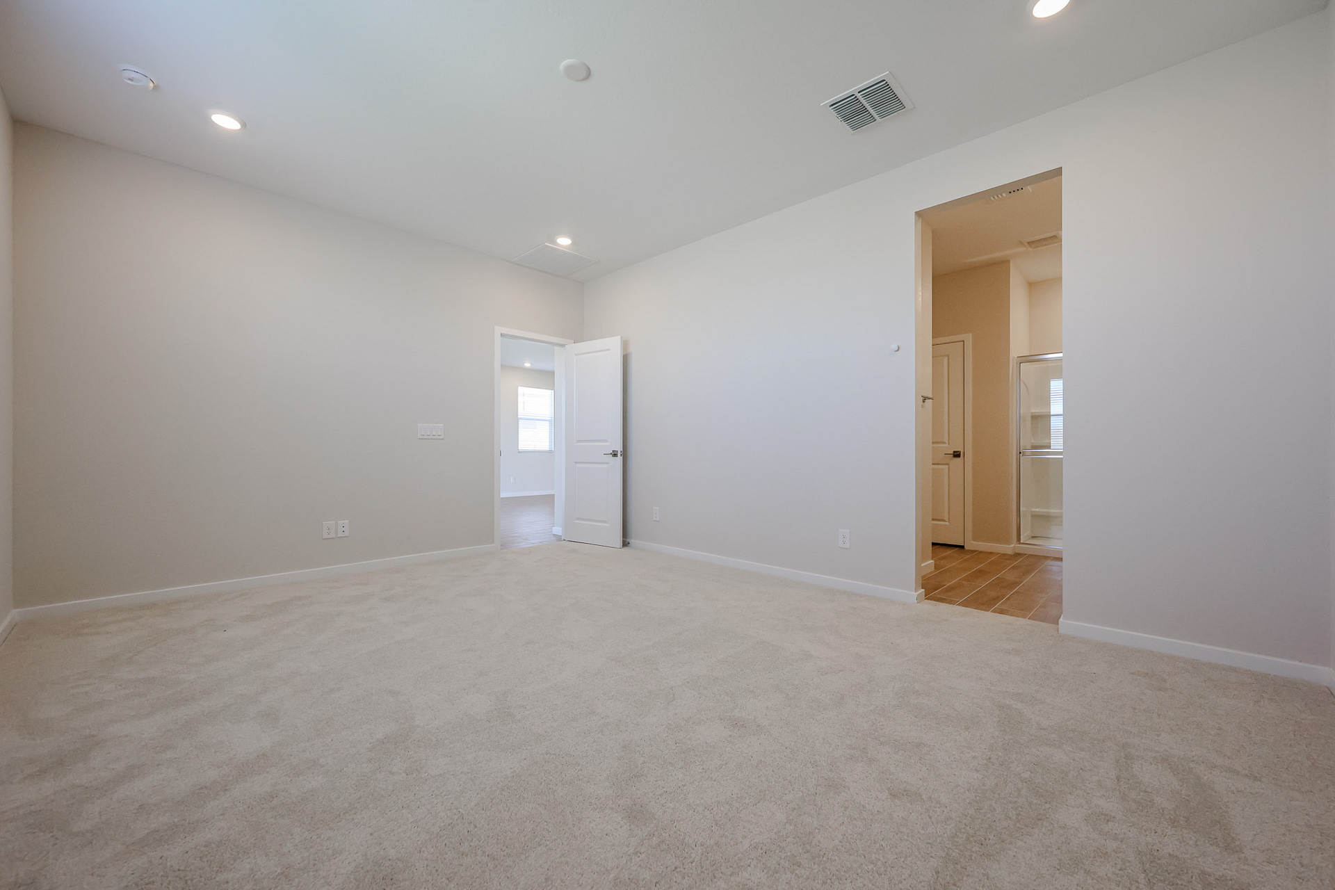 A room with white walls.