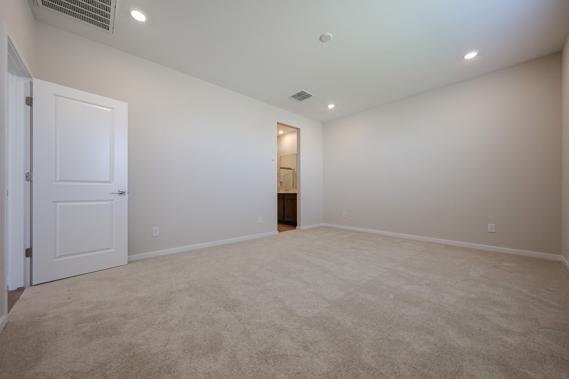A room with white doors.