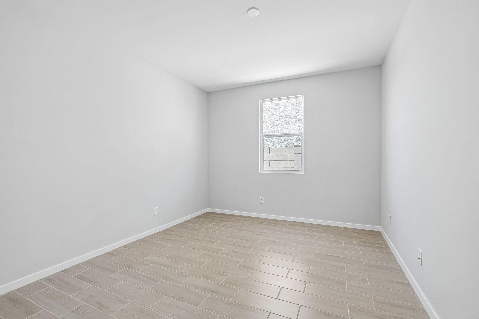 A room with white walls.