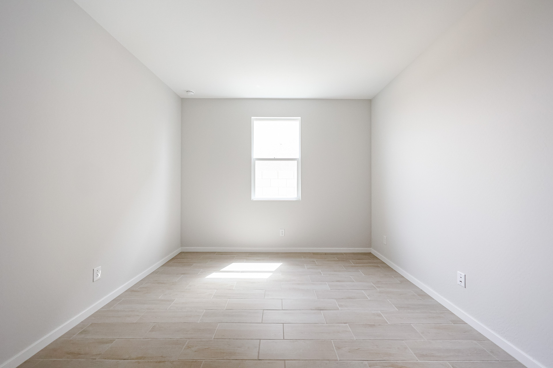 A room with white walls.
