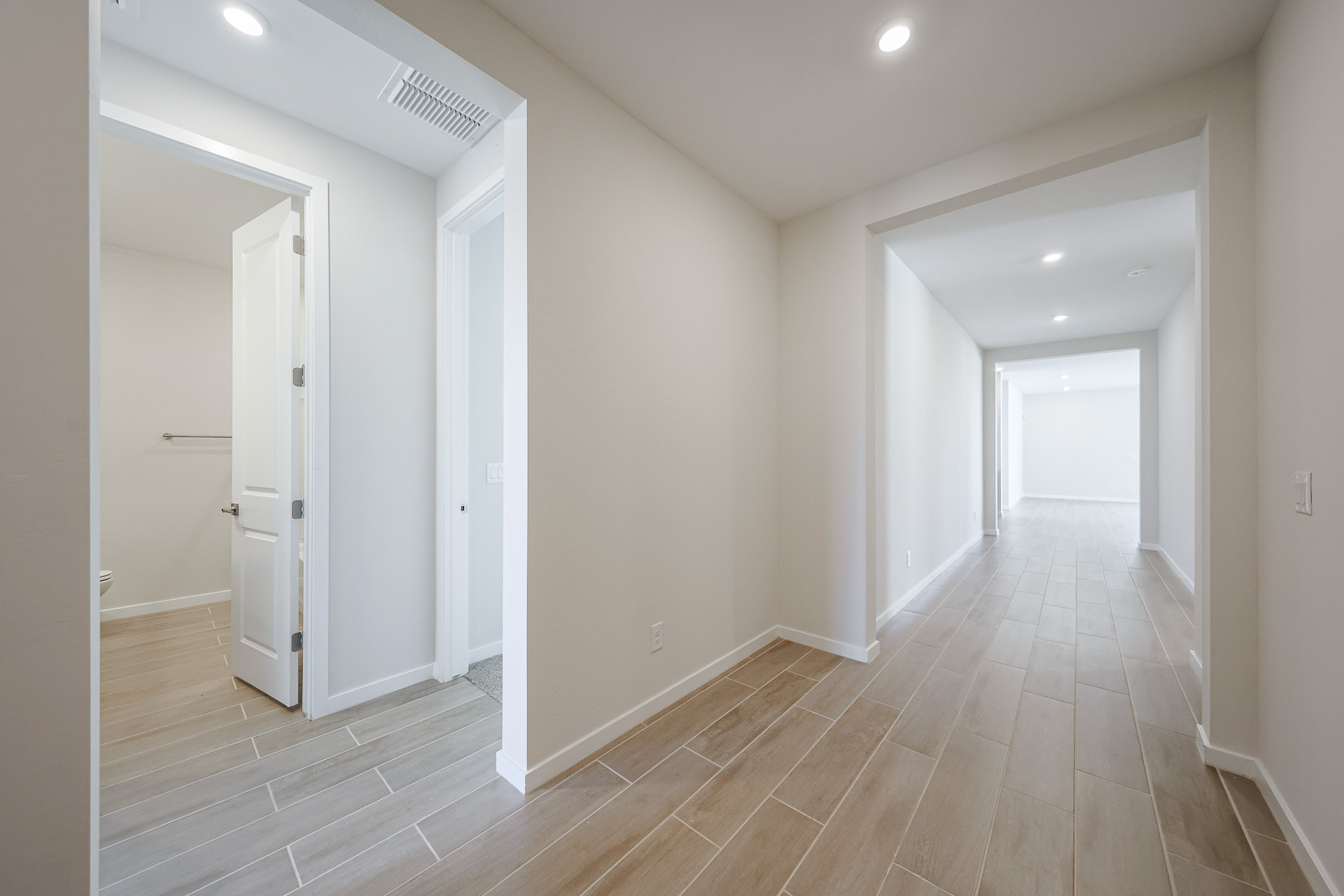 A room with white walls.