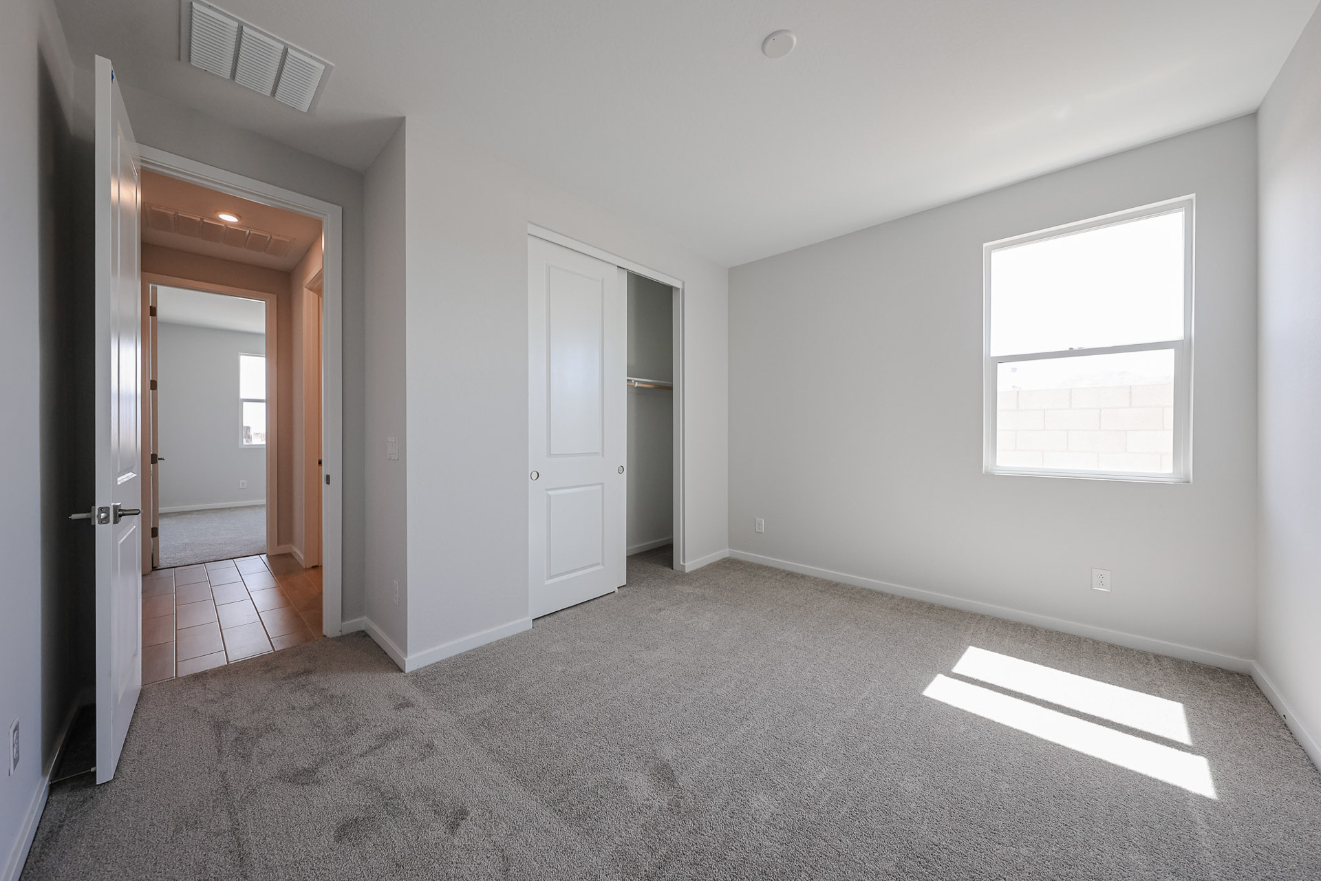 A room with white doors.