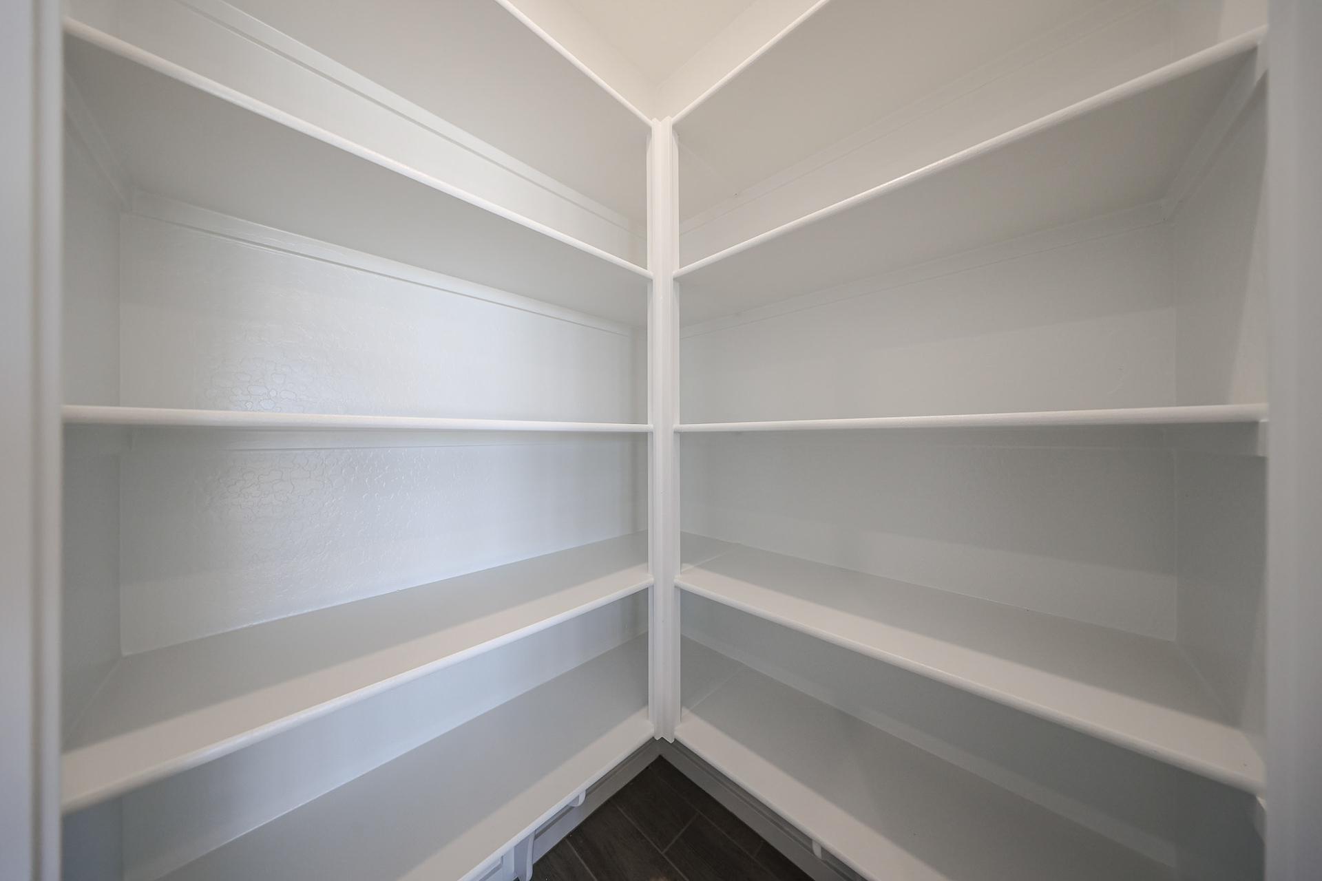 A white shelf with white shelves.
