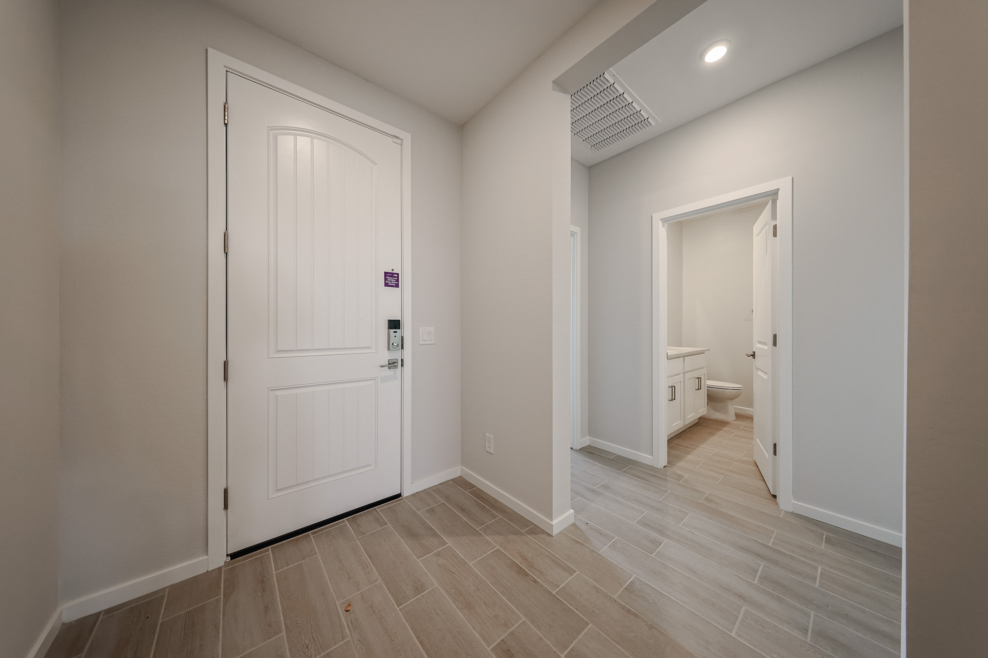 A room with white doors.