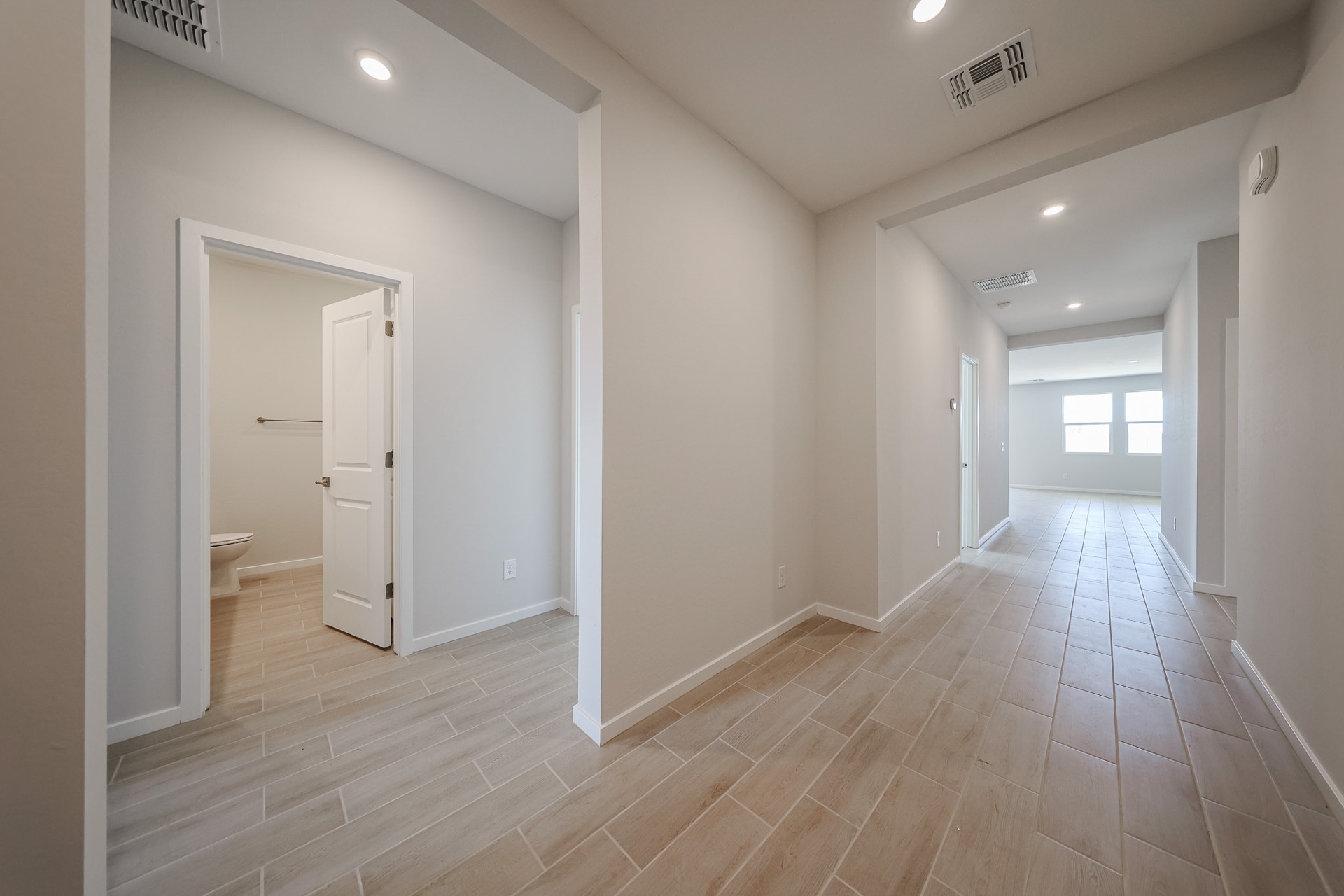 A large empty room.