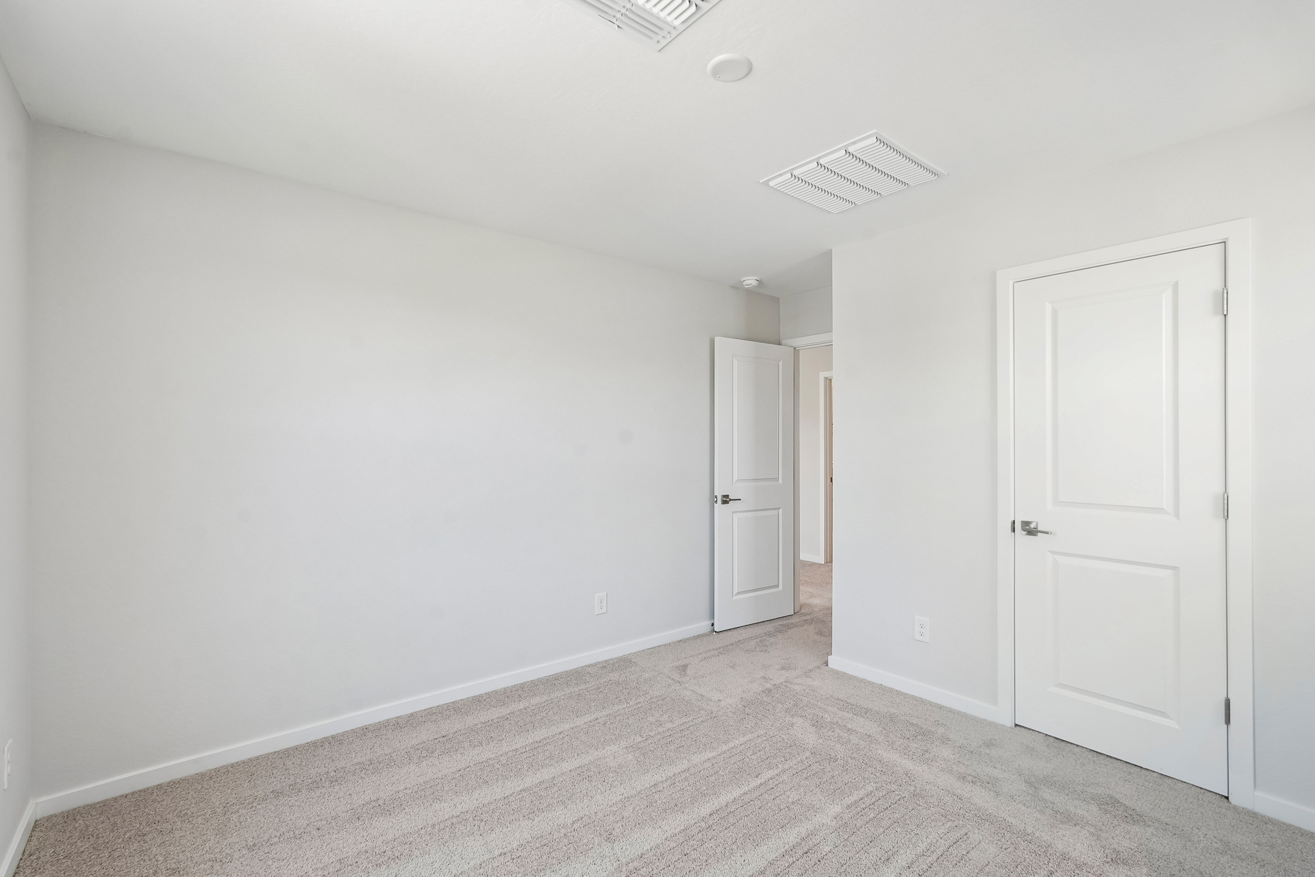 A room with white walls.