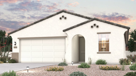 Twilight rendering of a new home for sale in Surprise, AZ by Century Communities.