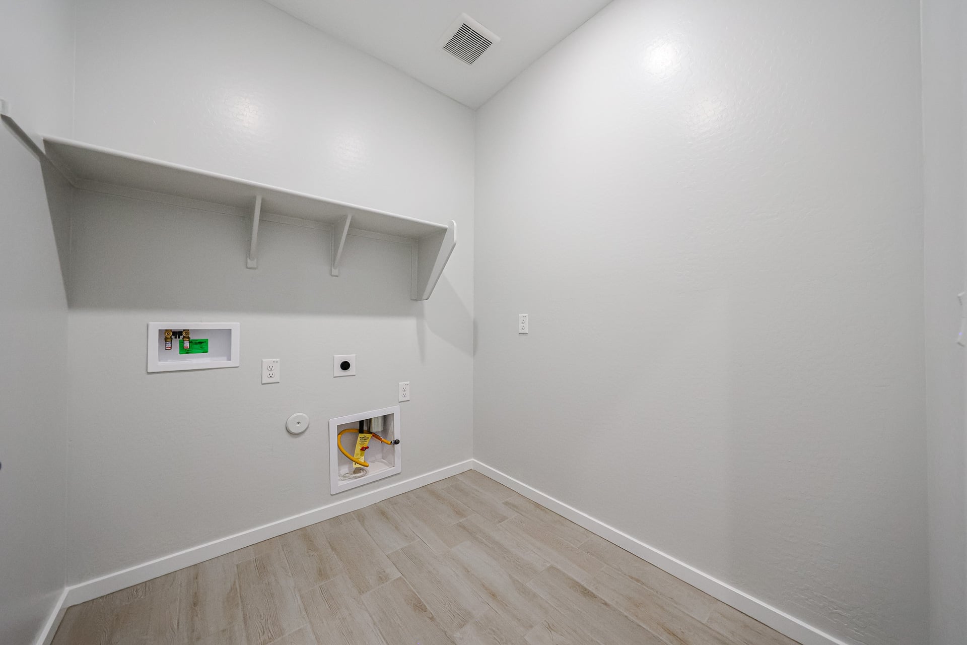 A room with white walls.