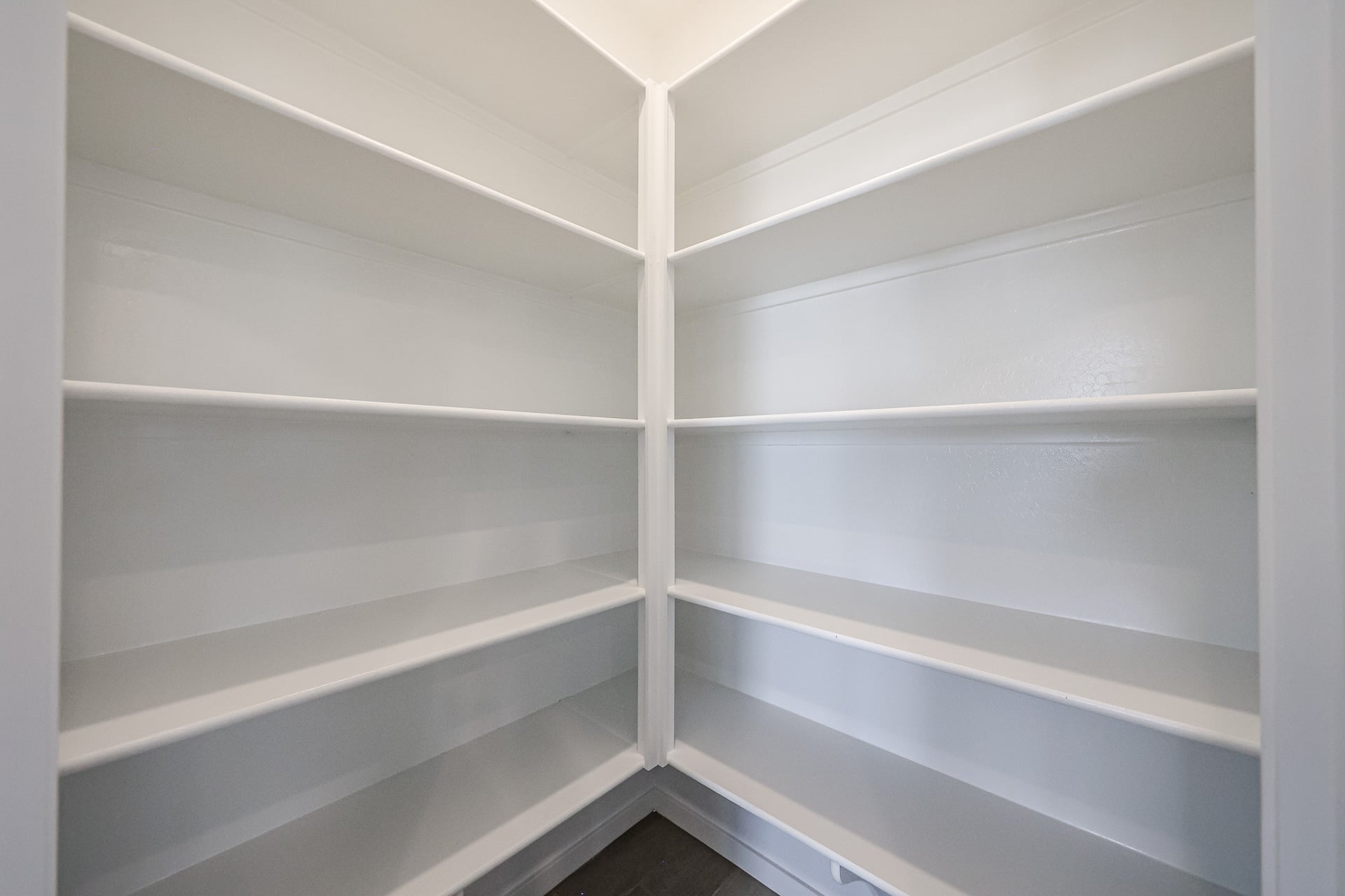 A white shelf with white shelves.