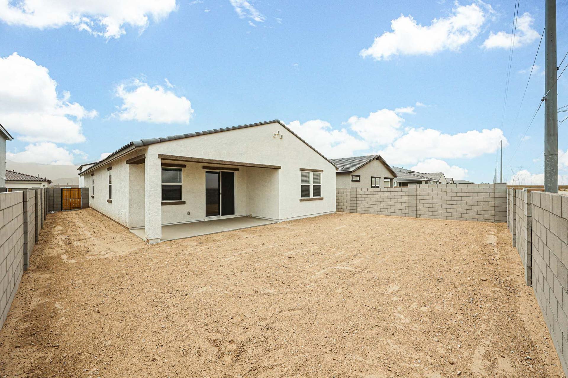A house under construction.