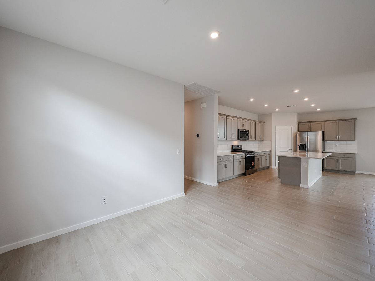 A large empty kitchen.