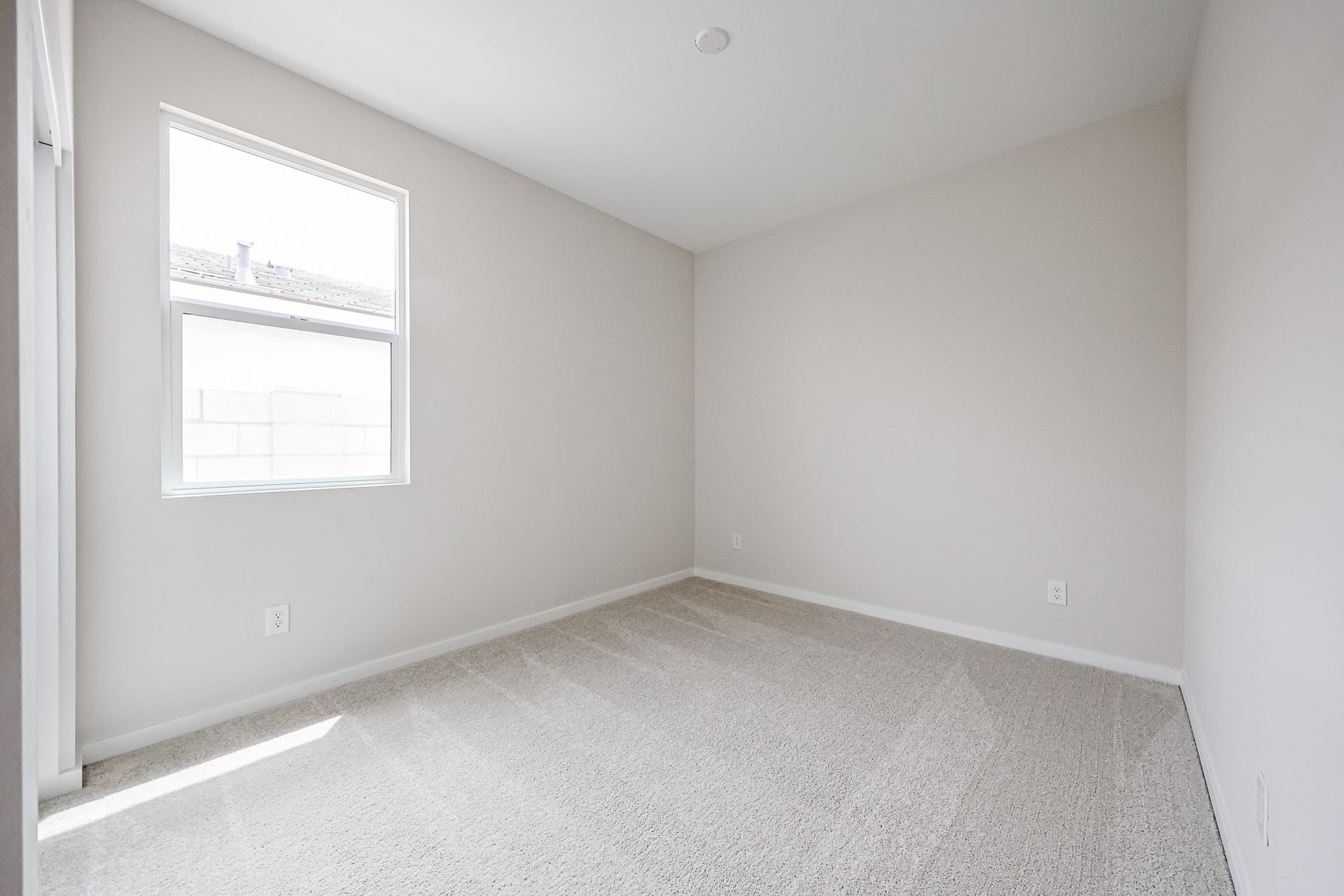 A room with a window.