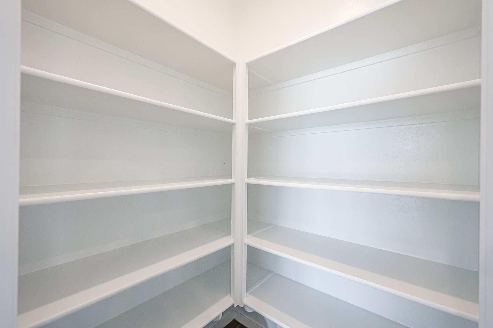 A white shelf with white shelves.