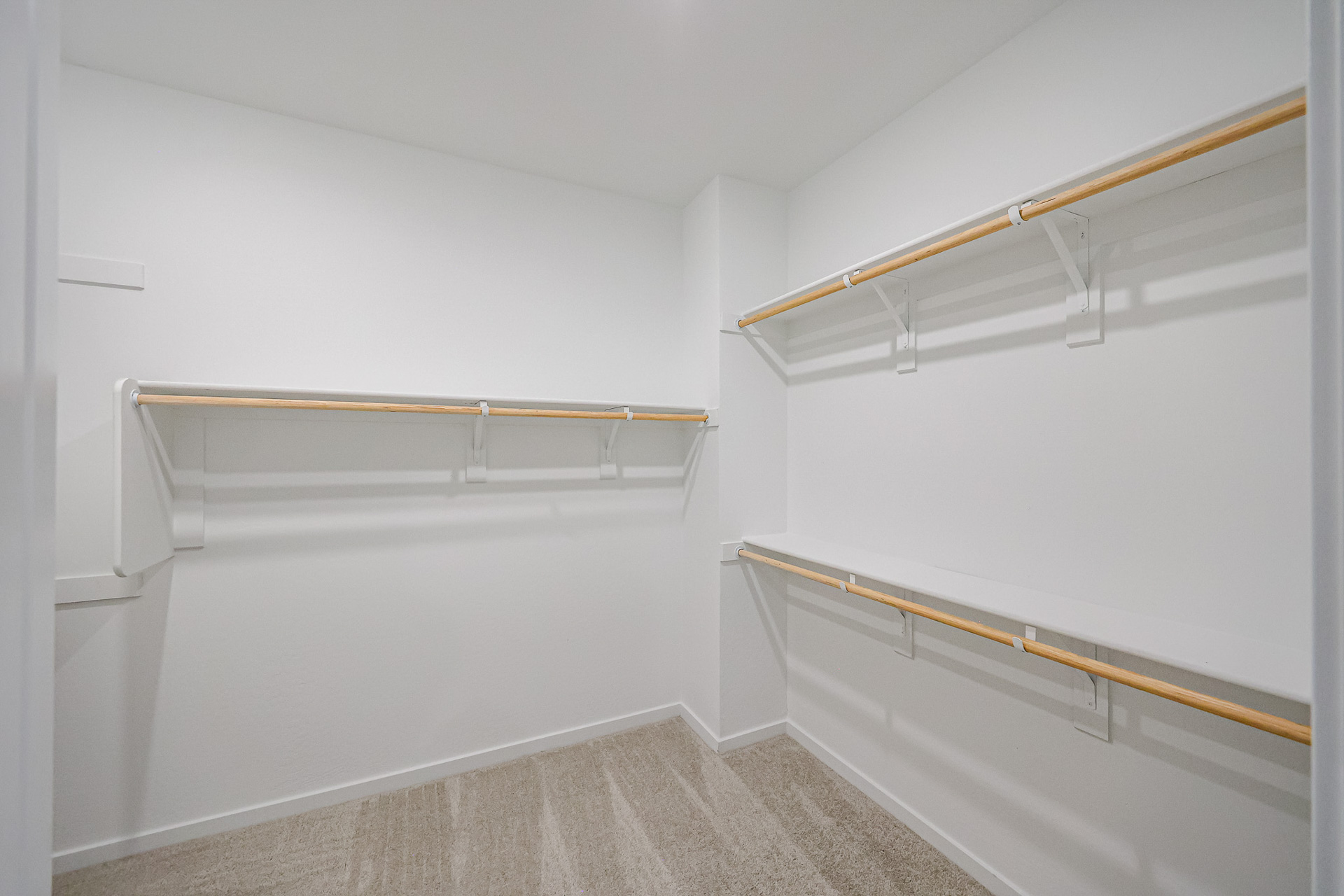 A white room with a white wall.