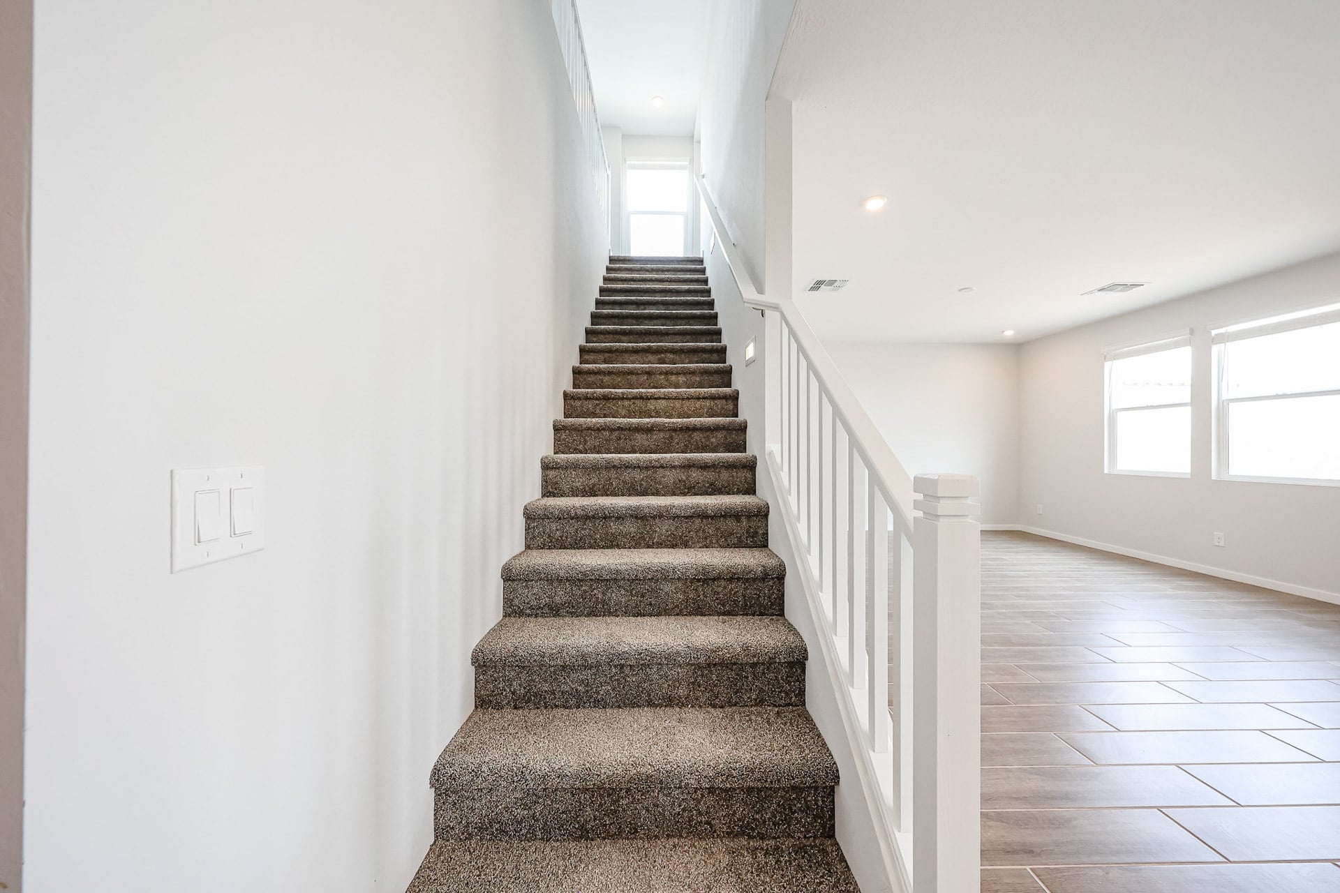 A staircase in a house.