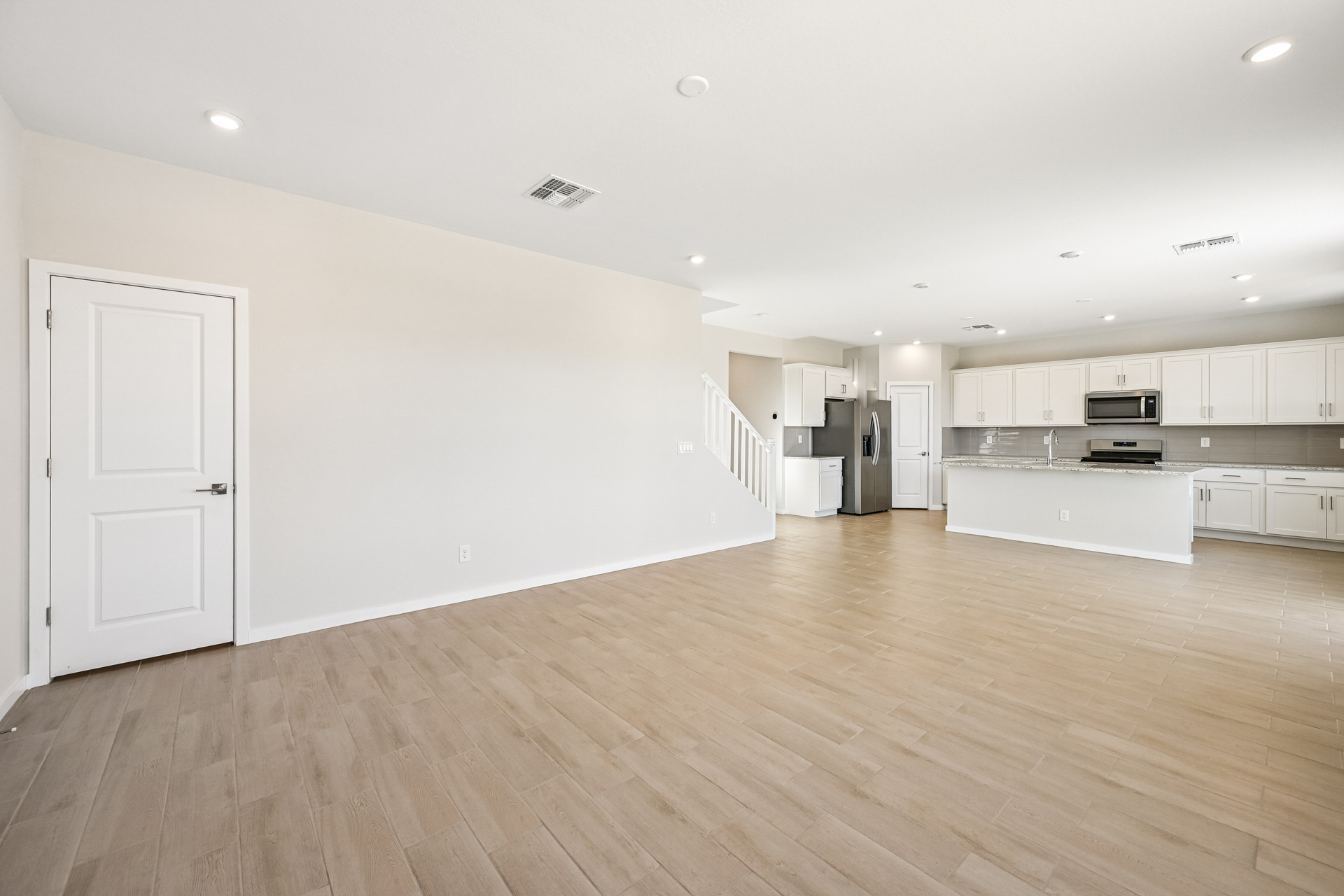 A large empty kitchen.