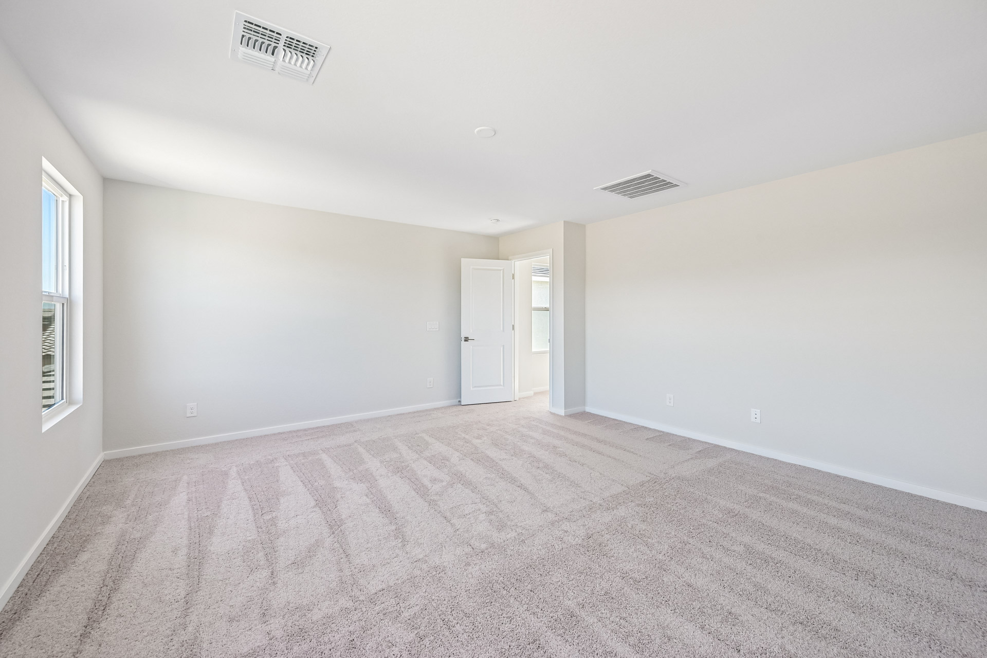 A room with white walls.