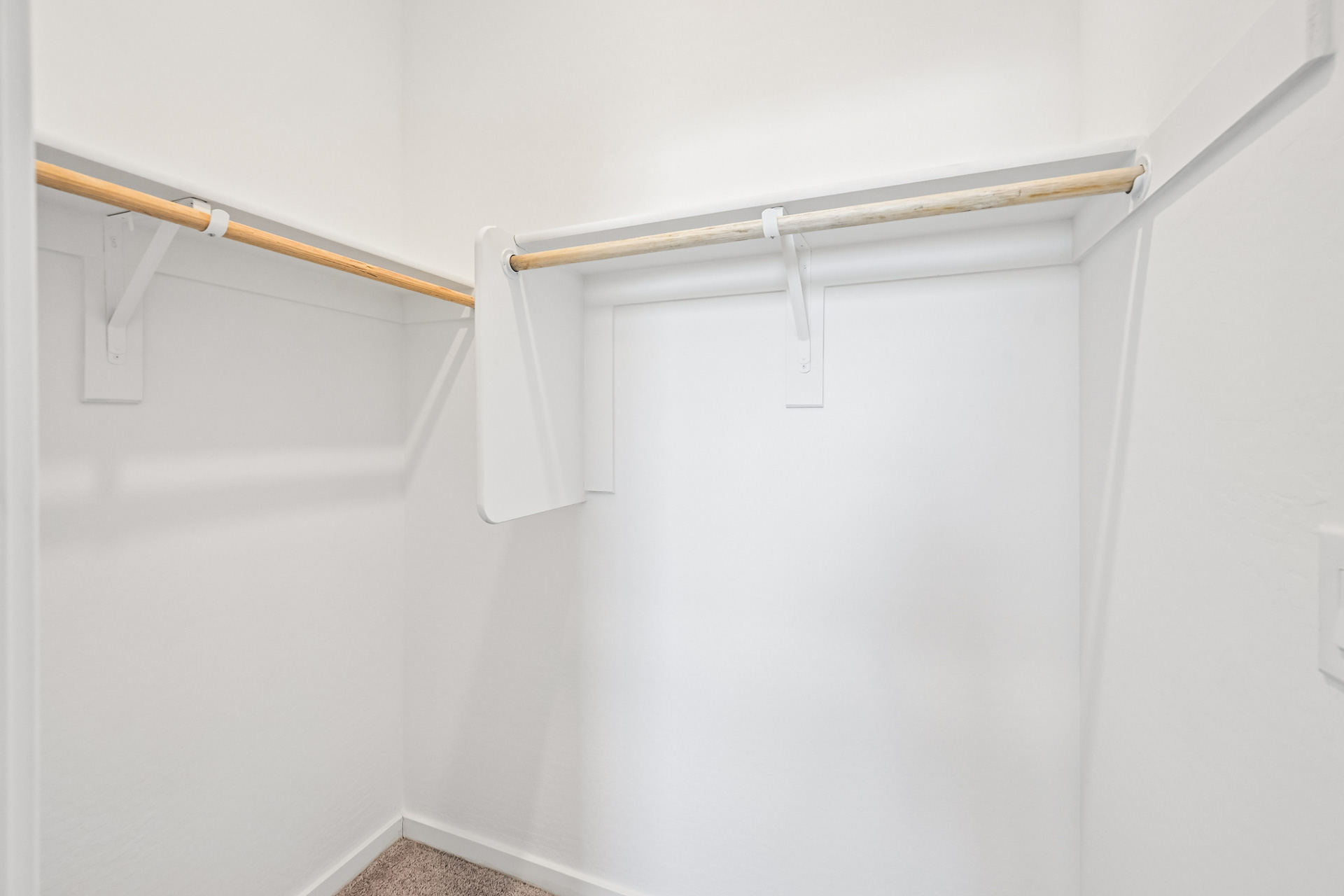 A white door with a metal handle.
