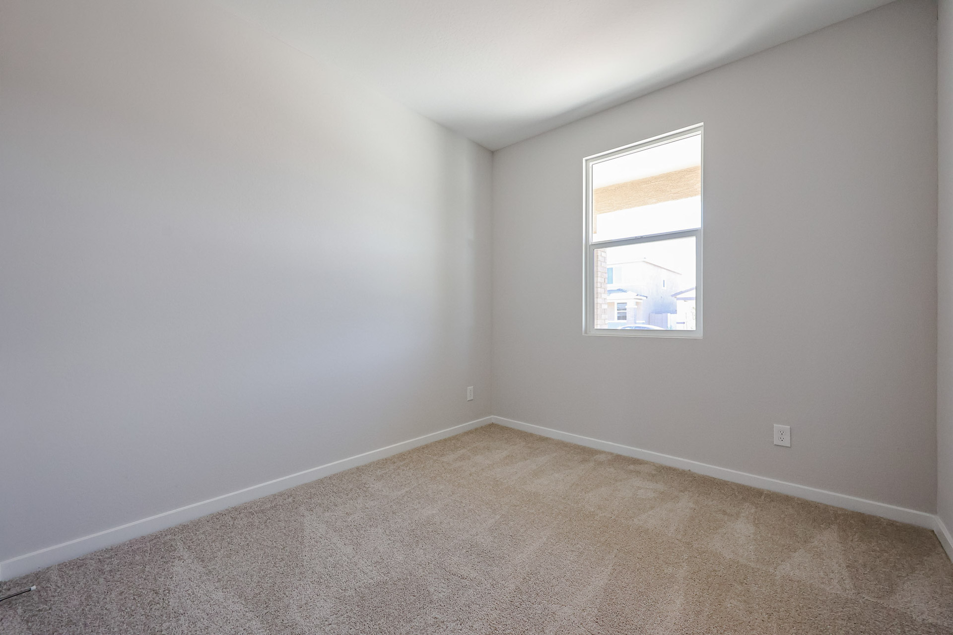 A room with a window.