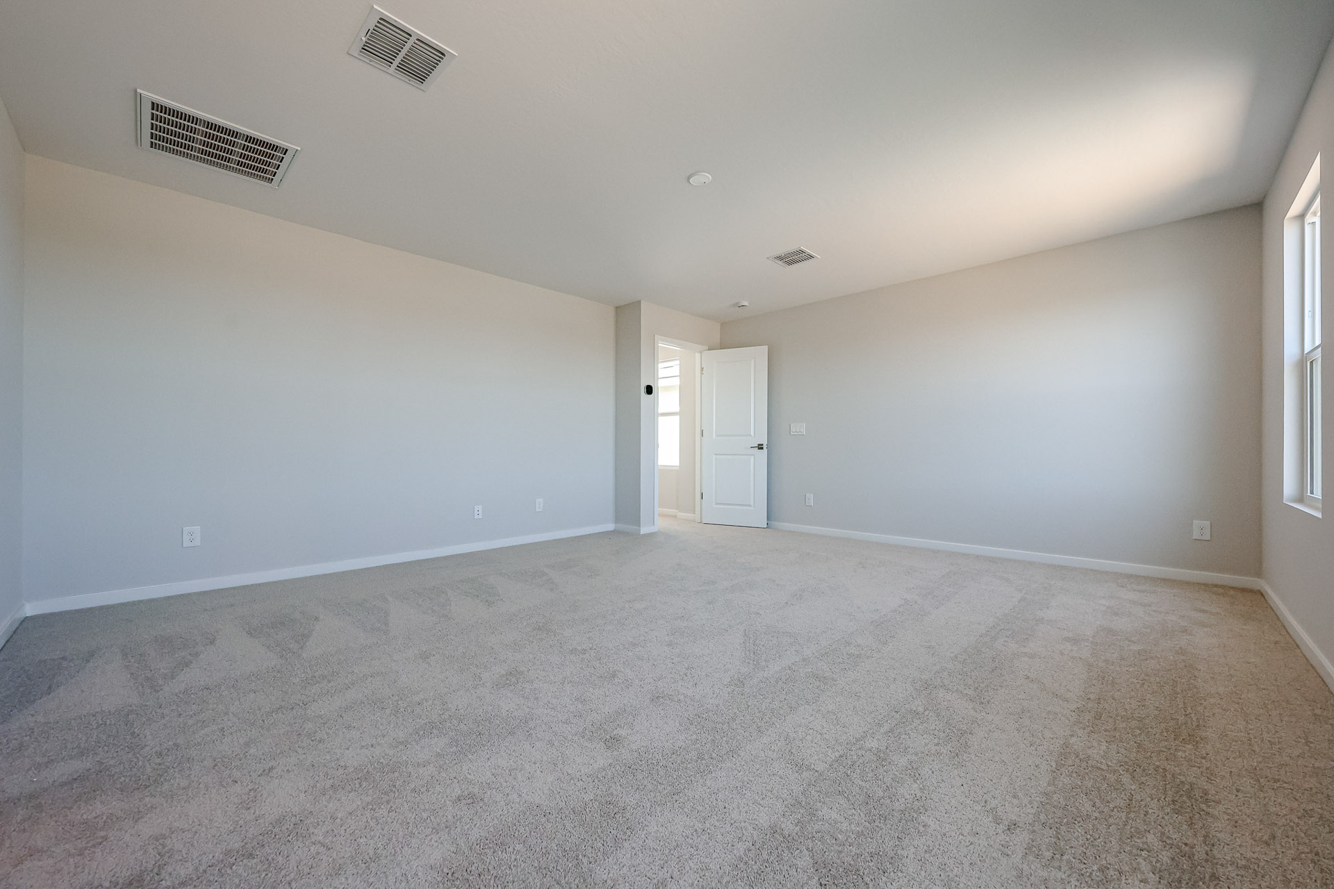 A room with white walls.