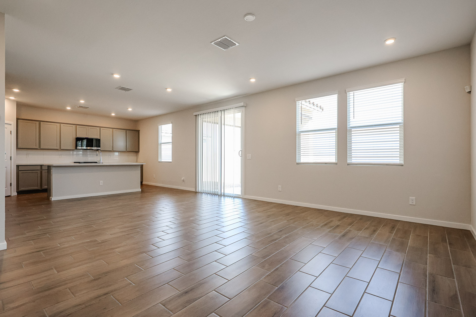 A large empty kitchen.