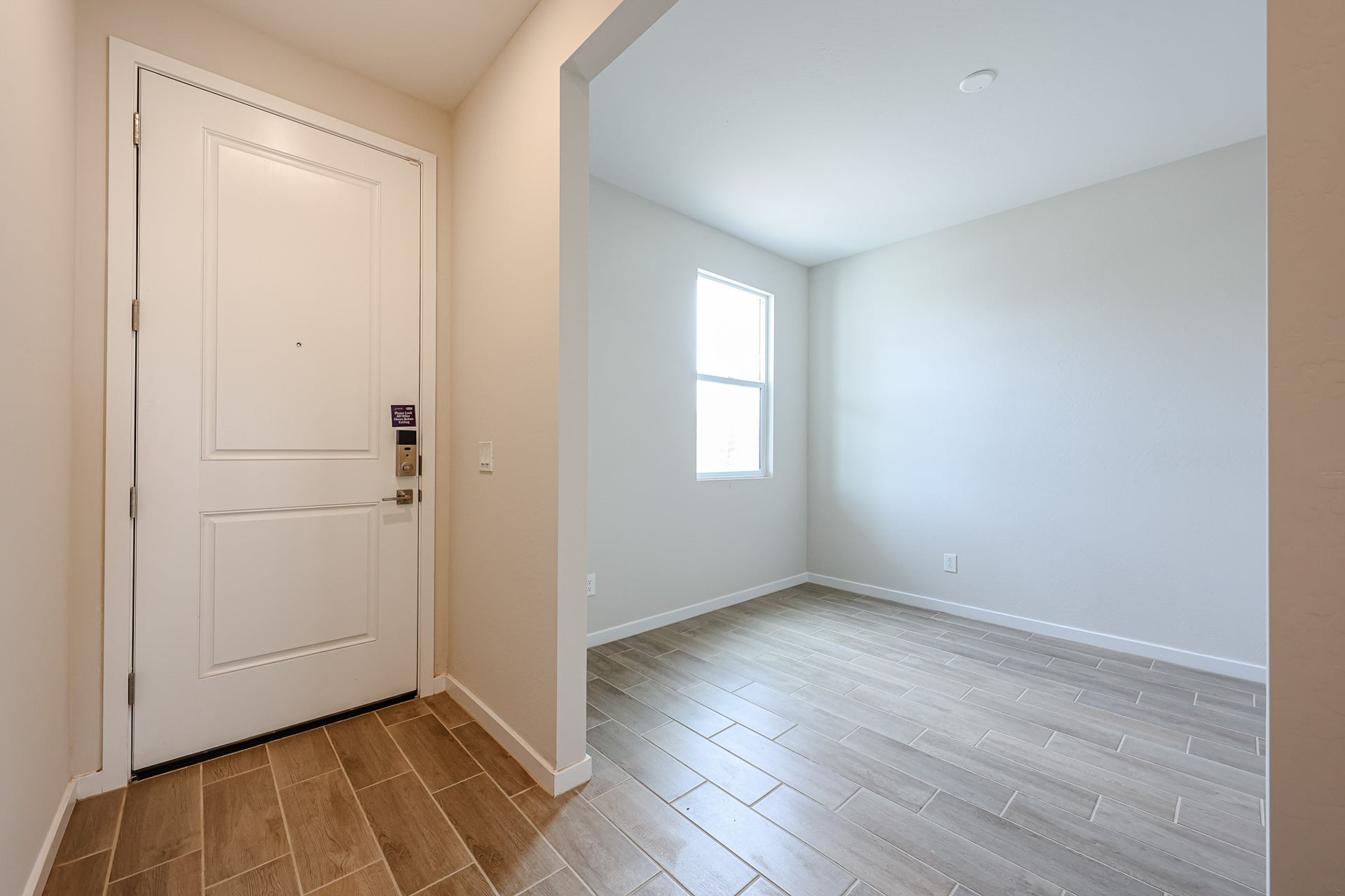 A room with white doors.